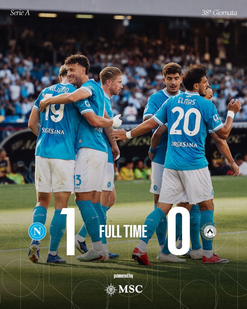 Napoli ’ 1–0 win over Udinese - Photo Credit : Napoli, X