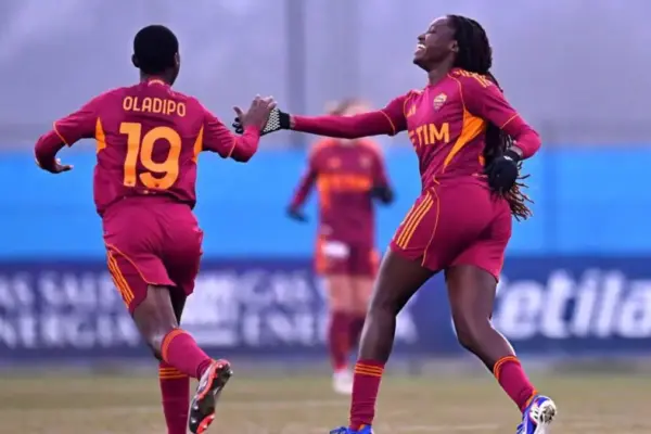 Rinsola Babajide and Shukurat Oladipo crowned serie A women champions- Photo credit: Africa Soccer
