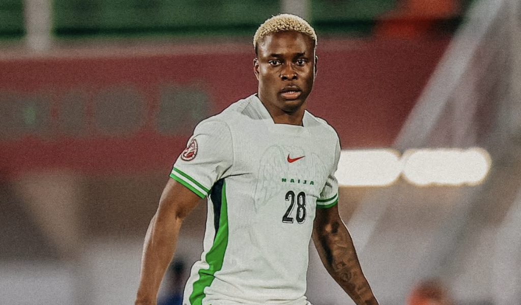 Tochukwu Nnadi representing Super Eagles of Nigeria With Energetic Display Against Zimbabwe - Photo Credit : Super Eagles, X