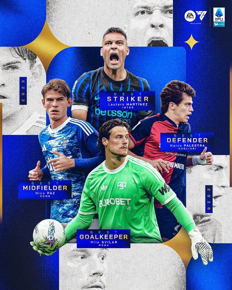 Serie A 2025:26 Award Winners - Photo Credit : Softfootball Media