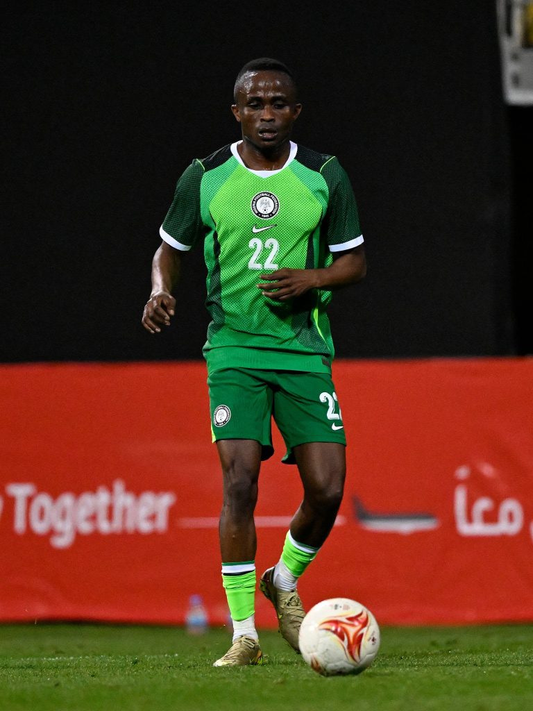 ANTALYA, TURKIYE - MARCH 31: Yira Sor of Nigeria during the International Friendly match between Jordan v Nigeria at the Mardan Stadium on March 31, 2026 in Antalya Turkiye (Photo by Gerrit van Keulen/Soccrates Images/Getty Images)
