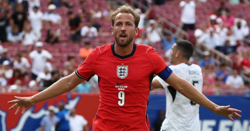 England defeated New Zealand 1–0, with Harry Kane scoring in the 45+3 minute. - Photo Credit : TNTsports