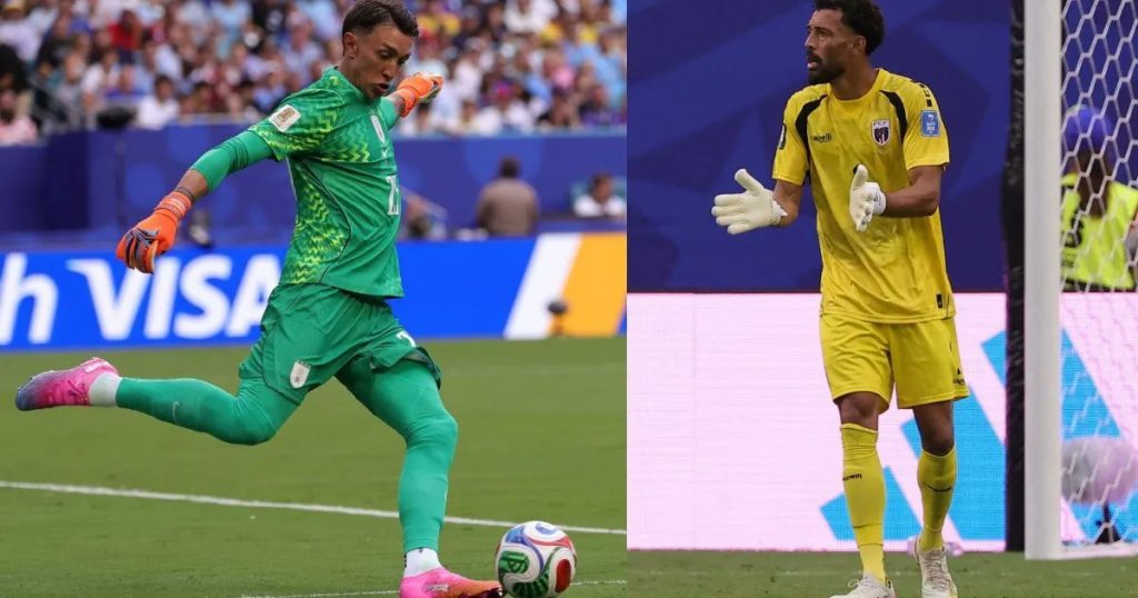 Uruguay’s Fernando Muslera and Cabo Verde’s Vozhina became the first pair of players over the age of 40 to meet in a FIFAWorldCup match- Photo credit: X media