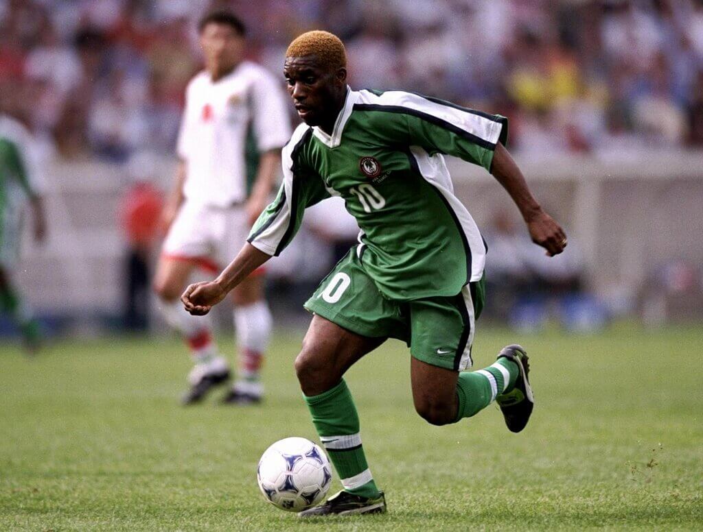 Jay‑Jay Okocha Representing Nigeria - Photo Credit : Softfootball Media