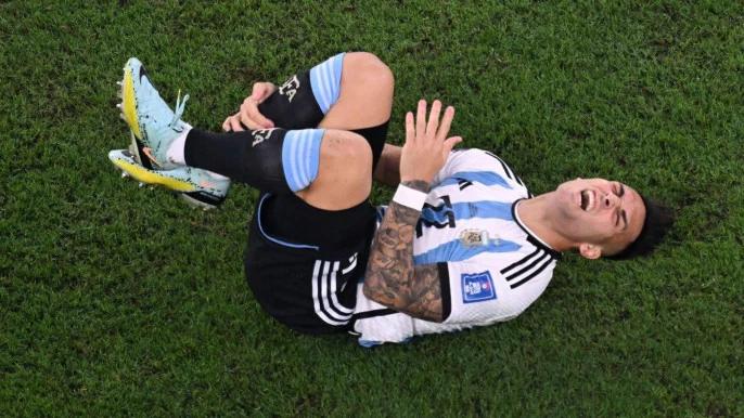 Lautaro Martínez Injured in 2022 World Cup - Photo Credit :  The Business Standard 