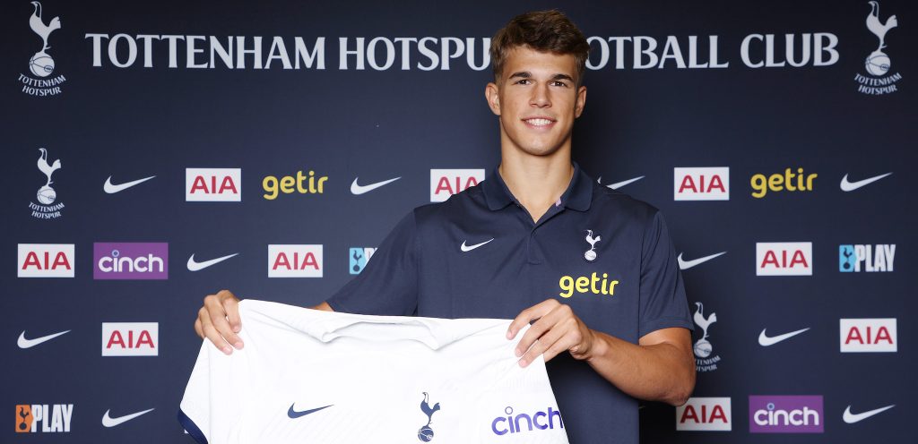 Luka Vušković joins tottenham - Photo Credit :  Tottenham Hotspur
