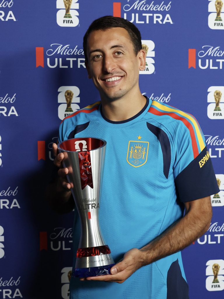 Mikel Oyarzabal, FIFA Man of the Match for Spain against Saudi. - Photo Credit : FIFA, X
