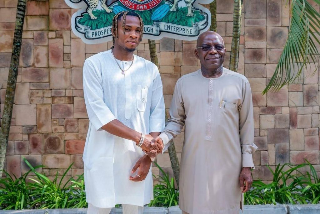 Samuel Chukwueze Visits Governor Alex Otti, Praises Progress in Abia After Mother’s Burial - Photo Credit : Softfootball Media