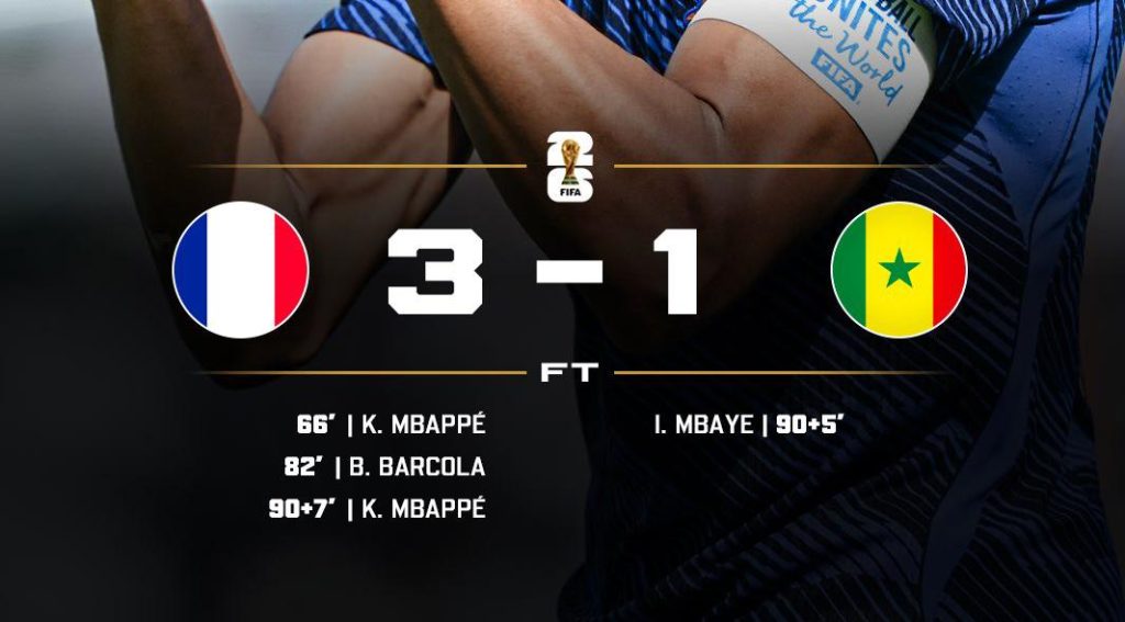 France 3-1 Senegal (Photo credit: Softfootball media)