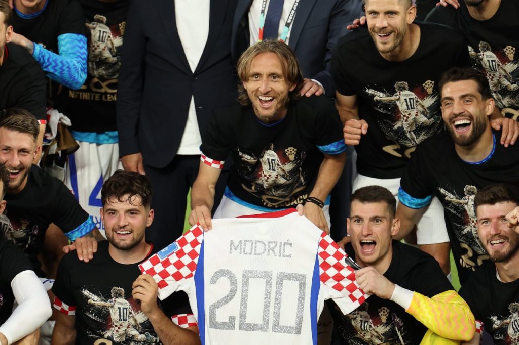 Luka Modric 200 games (photo credit: Fabrizio Romano)