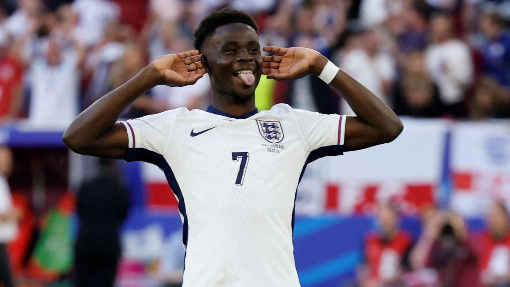 Bukayo saka. (photo credit: bbc media)