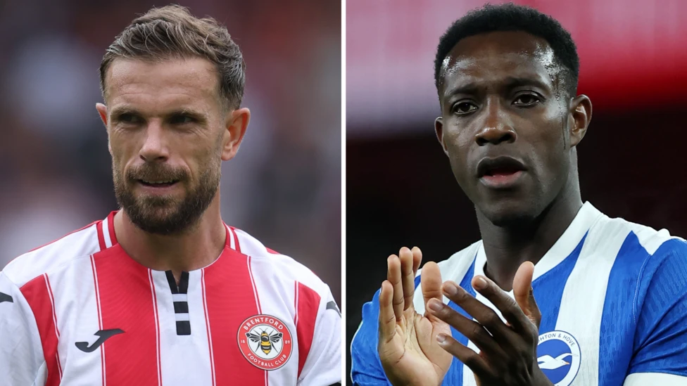 Jordan Henderson and Danny Welbeck. (photo credit: bbc media)