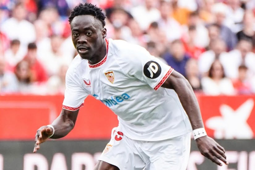 Akor Adams representing sevilla - Photo Credit : Punch Newspapers, Facebook