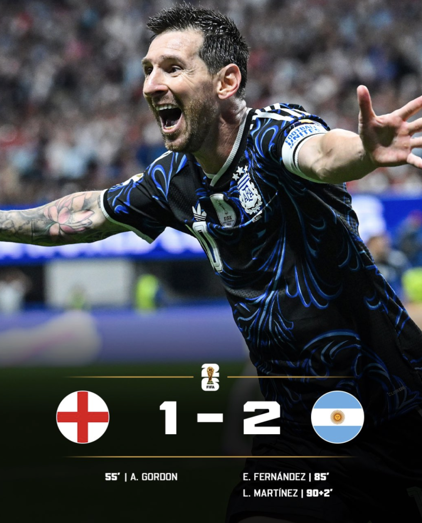 Argentina Beat England 2-1 to Reach World Cup Final - Photo Credit : Softootball Media