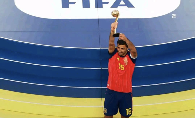 At the 2026 FIFA World Cup, Rodri was also awarded the Golden Ball as the tournament’s best player - Photo Credit : FIFA, X