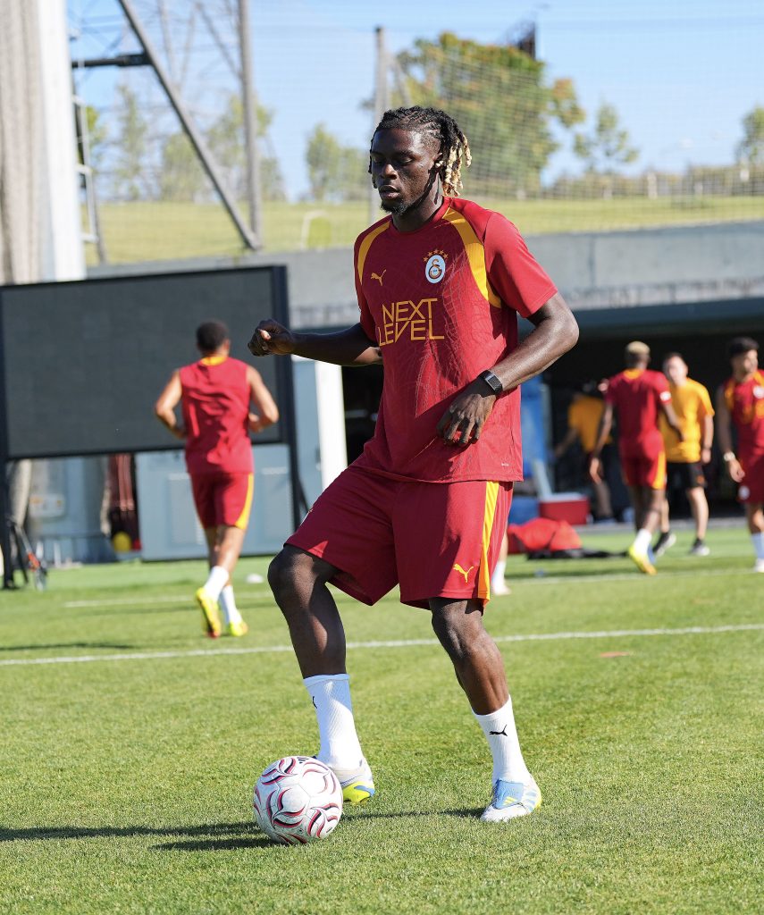 Lesley Ugochukwu  first training session with Galatasaray team- Photo credit: X media

