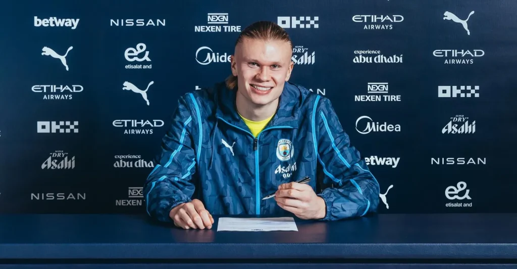 Manchester City completes signing of Erling Haaland (Credit: City Media)
