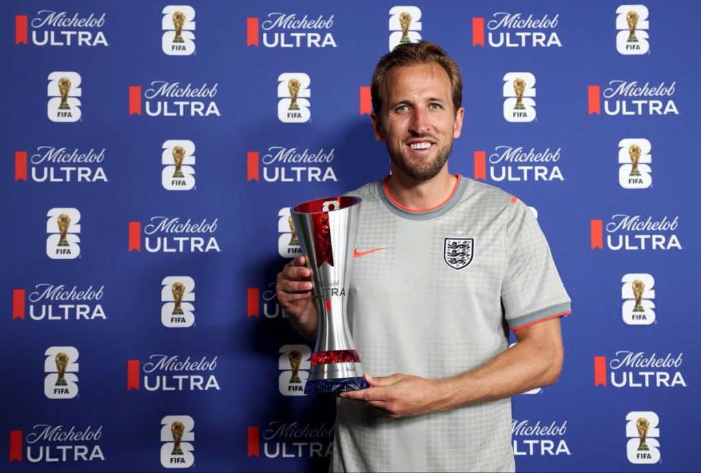 Harry Kane, 𝐌𝐚𝐧 𝐨𝐟 𝐭𝐡𝐞 𝐌𝐚𝐭𝐜𝐡 for England against DR Congo. - Photo Credit : FIFA