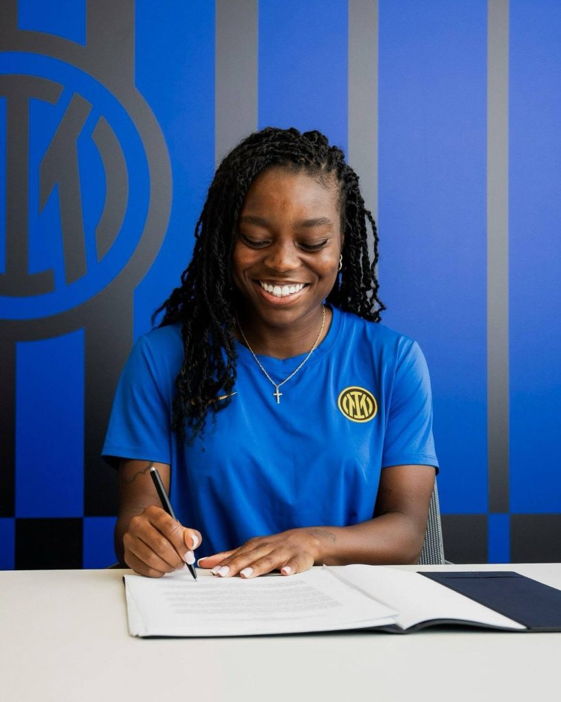 Inter Milan Women Complete Signing of Super Falcons Midfielder Toni Payne - Photo Credit : Intermilan Women, X
