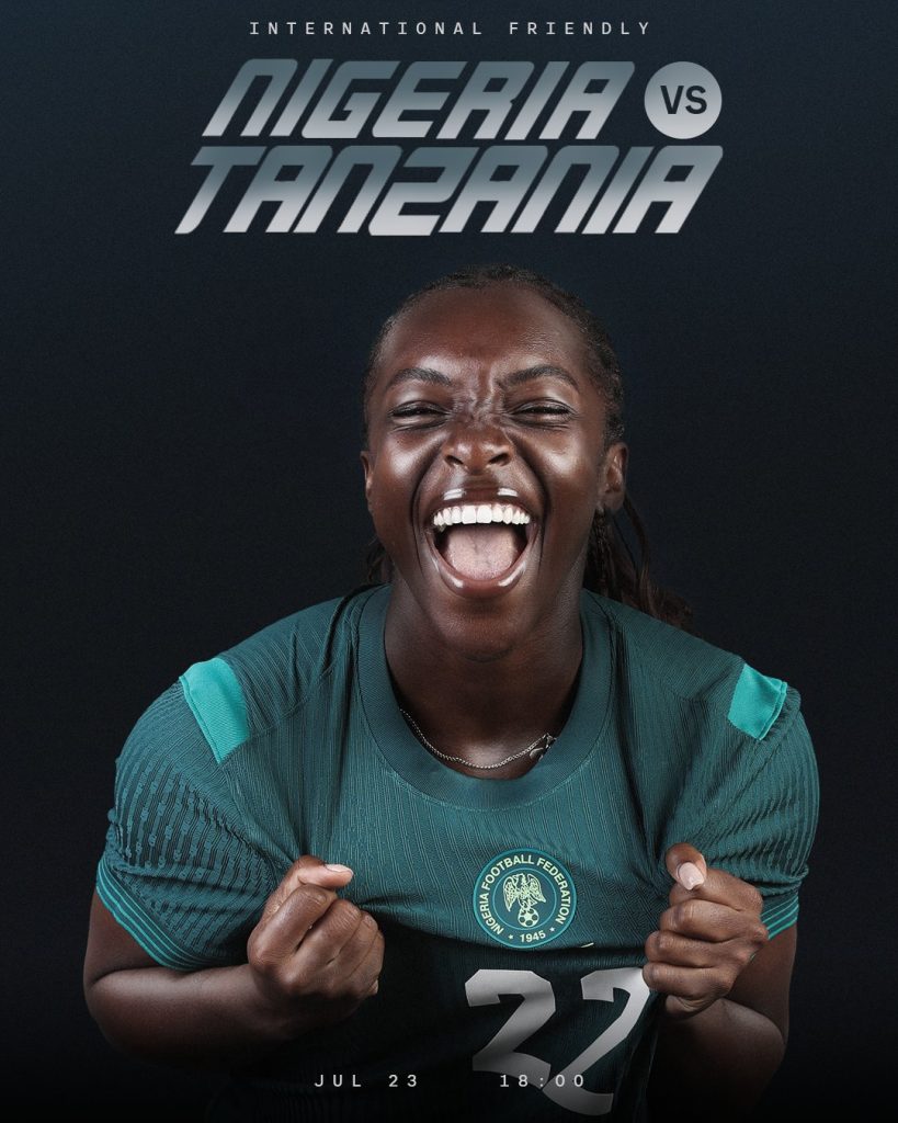 Nigeria Super falcons vs Tanzania today at the Lenoria Sports Complex in Casablanca, – Photo Credit : NGSuper_Falcons, X