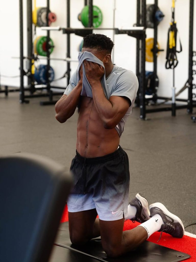 Taiwo Awoniyi Working Privately in Faro as He Prepares for Nottingham Forest Pre‑Season - Photo Credit : Taiwo Awoniyi, Instagram
