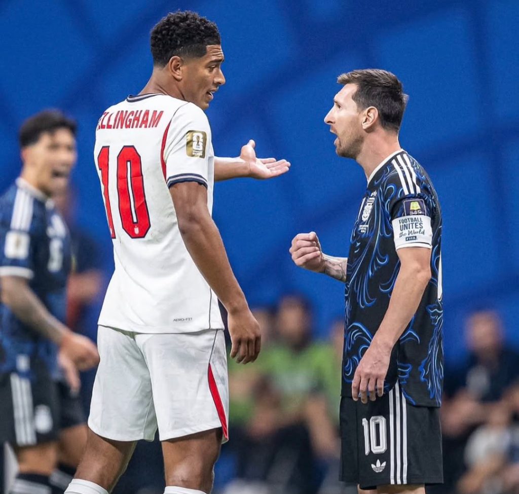 Jude Bellingham and Messi Conversation (Photo credit: Softfootball media)