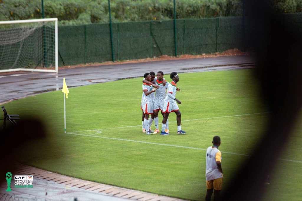 Burkina Faso take the lead after a player heads home from a well-delivered corner kick - Photo Credit : CAF, X