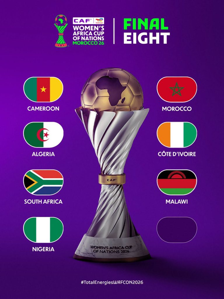 Seven Teams Confirmed for WAFCON 2026 Quarter‑Finals as One Spot Remains - Photo Credit : CAF Women’s Football, Facebook