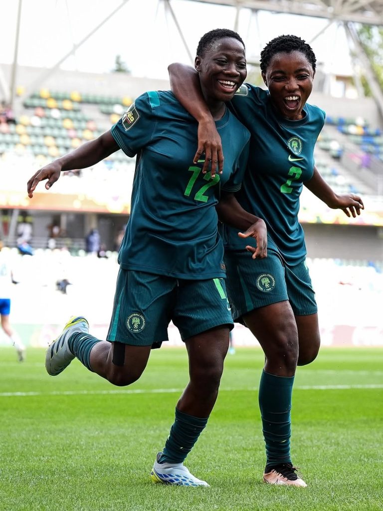 GOAL!
72'
England 0-3 Nigeria
Mary Mamadu makes it three for Nigeria! - Photo Credit : FIFA Women's World Cup, X