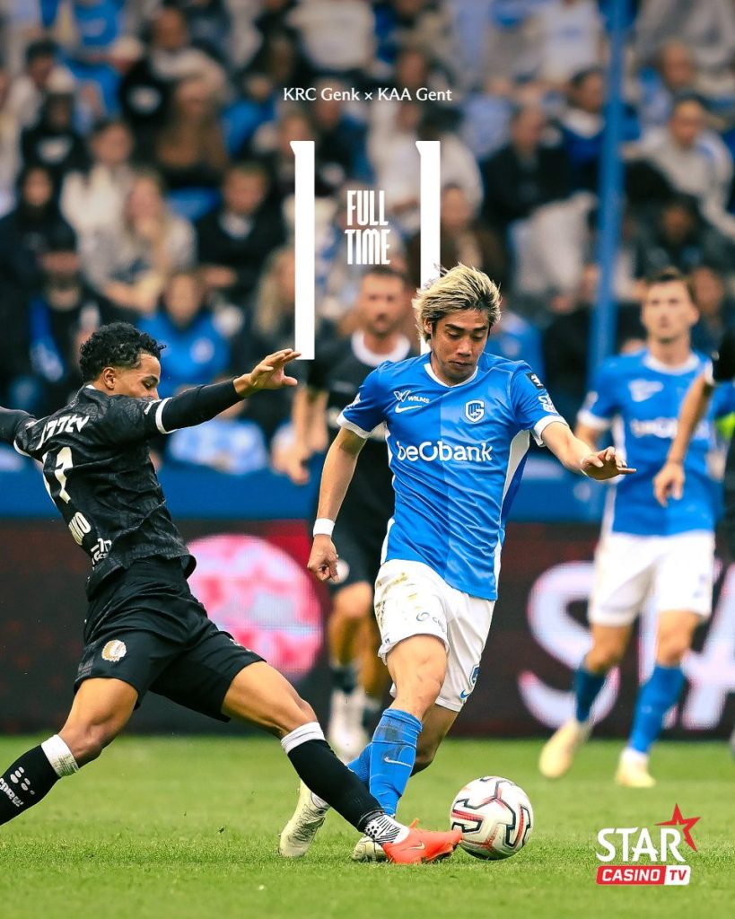 Genk Draw 1–1 With Gent - Photo Credit : 
KRC Genk, X
