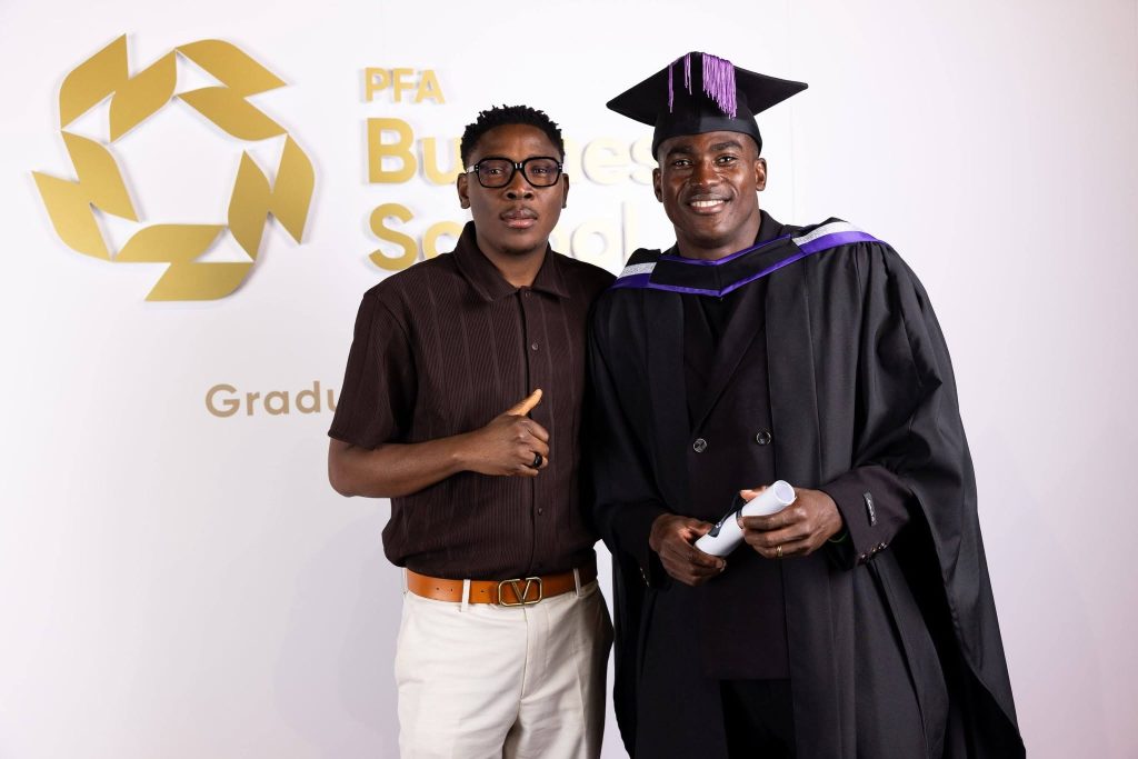 Taiwo Awoniyi Graduates From PFA Business School With Postgraduate Diploma - Photo Credit : Taiwo Awoniyi, X