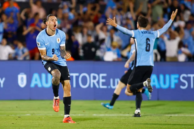 Darwin Nunez celebrated wildly in front of Yerry Mina