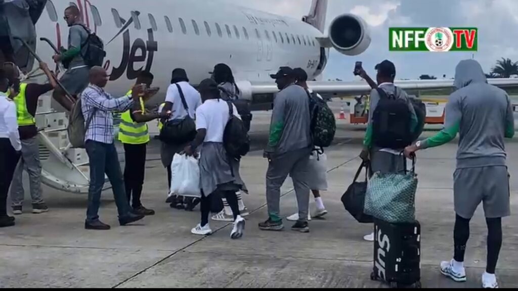 Super Eagles Departs Uyo for Rwanda Ahead of AFCON Qualifier