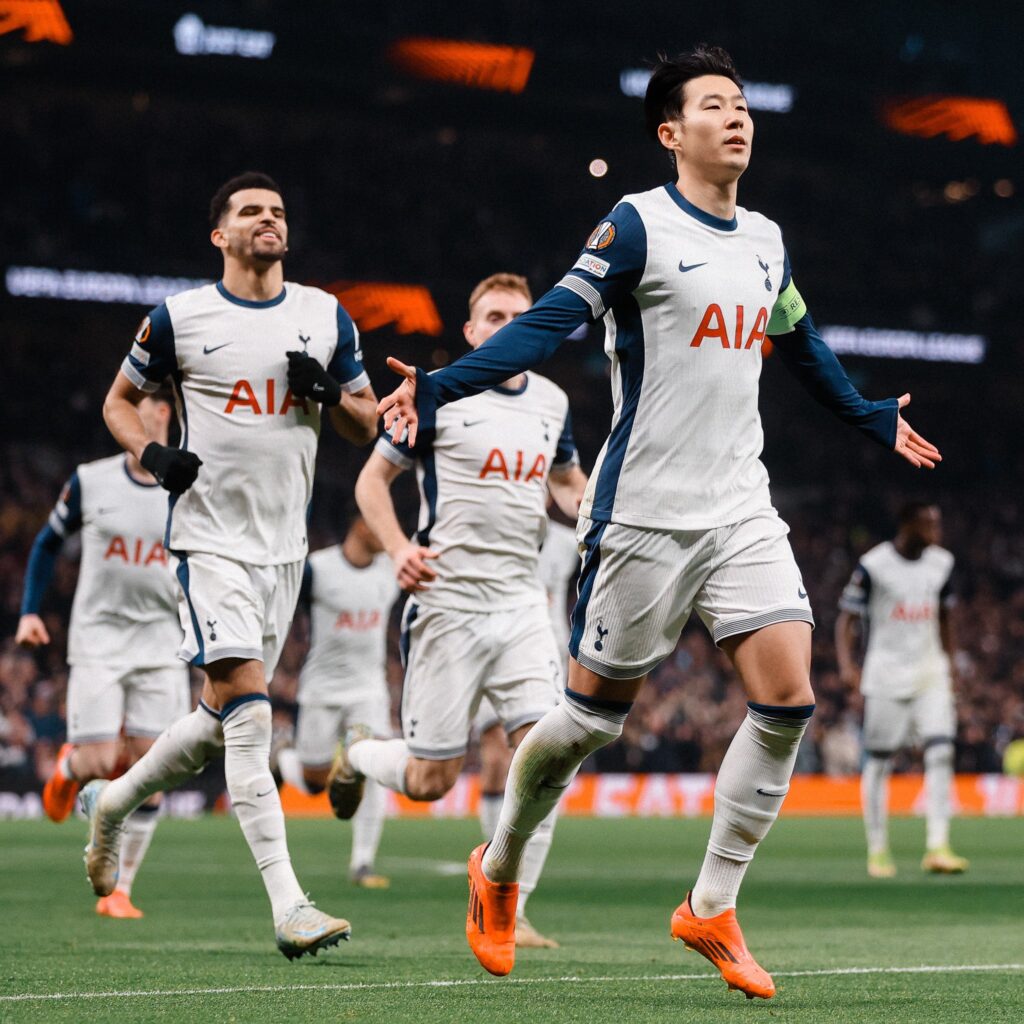 Son Heung-min Scores (Photo Credit: Getty)