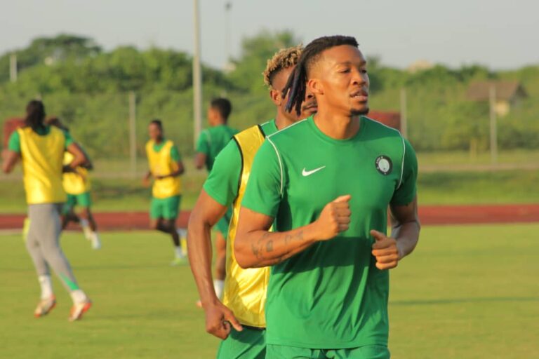 Super Eagles Star Gabriel Osho Training (Photo Credit: Facebook)