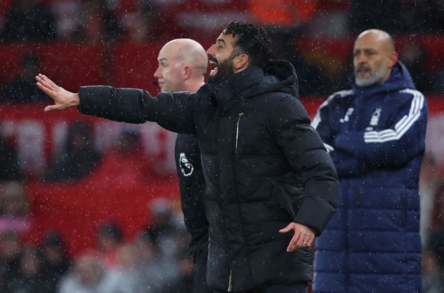 Ruben Amorim giving instructions to players (Photo Credit: Getty)