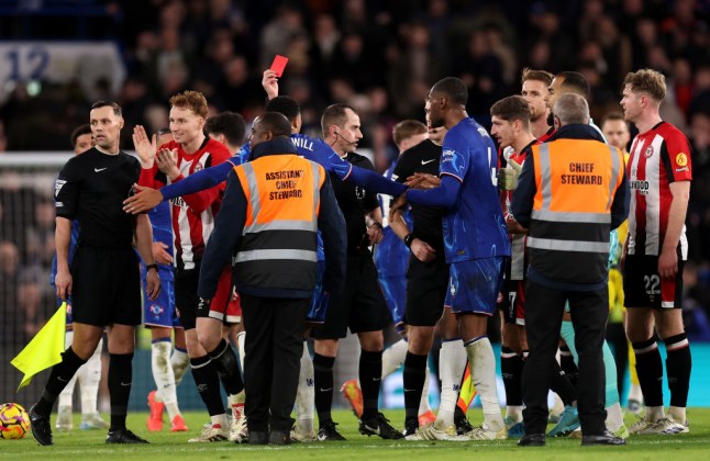 Marc Cucurella Red Card Drama (Photo Credit: Getty)