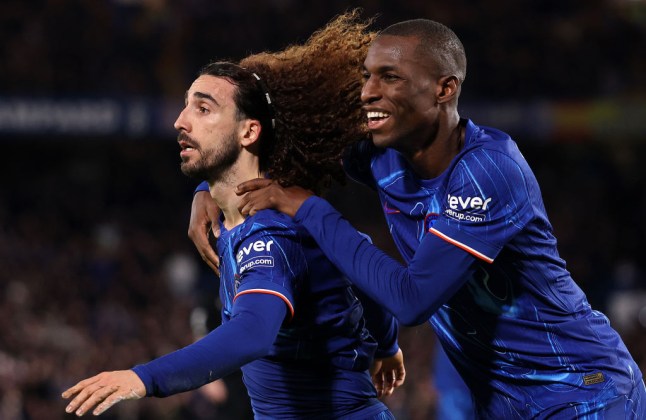 Cucurella scored his first league goal for Chelsea against Brentford (Photo Credit: Getty)