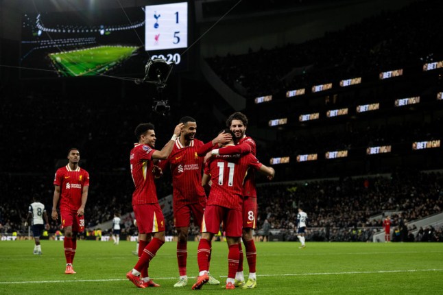 Liverpool Win at Tottenham Hotspur Stadium (Photo Credit: Getty)