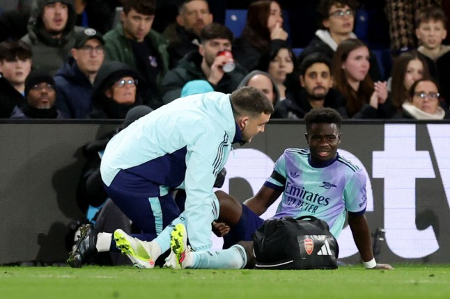 Bukayo Saka Injury (Photo Credit: Getty)