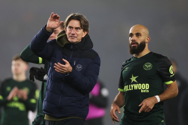 Thomas Frank and Bryan Mbeumo (Photo Credit: Getty)