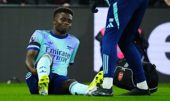 Bukayo Saka Injury (Photo Credit: Getty)