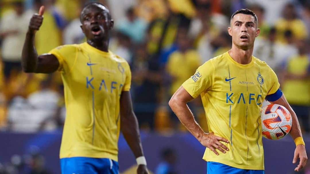 Sadio Mane And Cristiano Ronaldo (photo credit: Al Nassr Media)