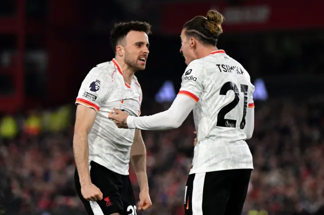 Diogo Jota and Kostas Tsimikas combined for Liverpool’s equaliser (Photo Credit: Getty)