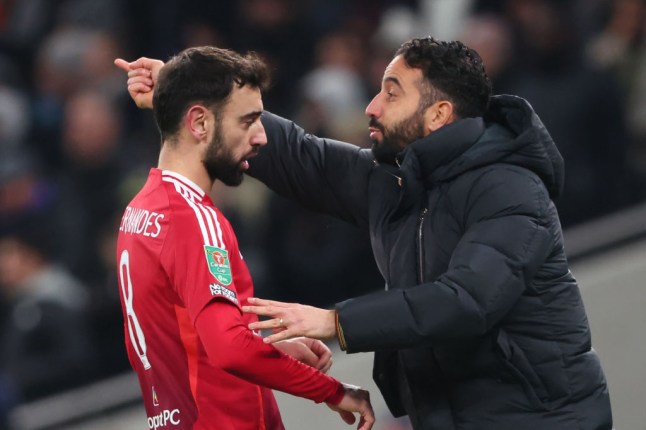 Bruno Fernandes & Ruben Amorim (photo credit: Getty)