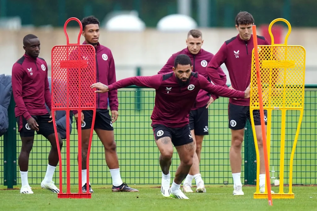 Aston Villa Players training (Photo Credit: Birmingham Live)