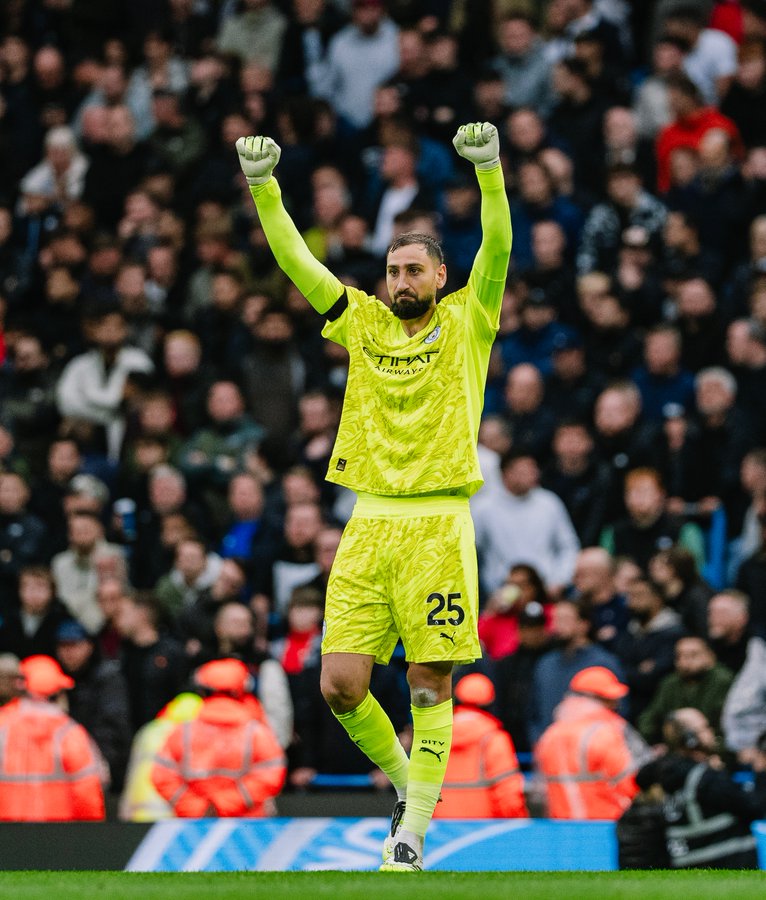 Gianluigi Donnarumma of Manchester City (Photo Credit: Man City via X)