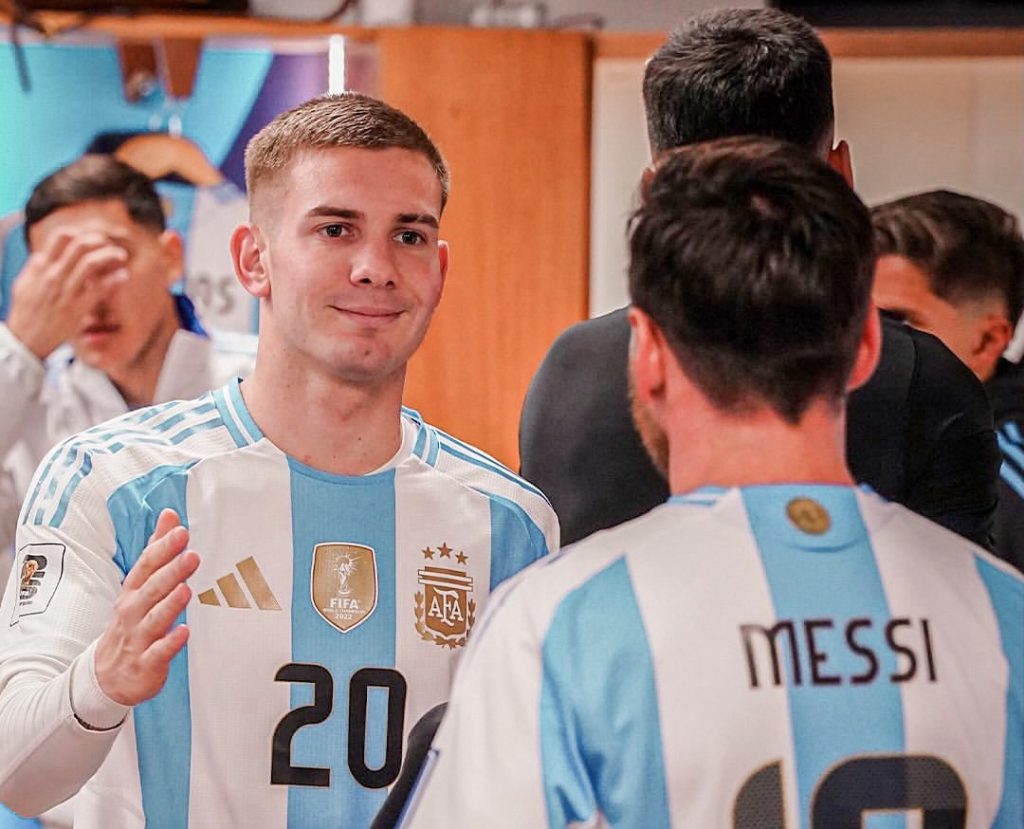 Mastantuono and Messi (Credit: Fabrizio Romano on X).