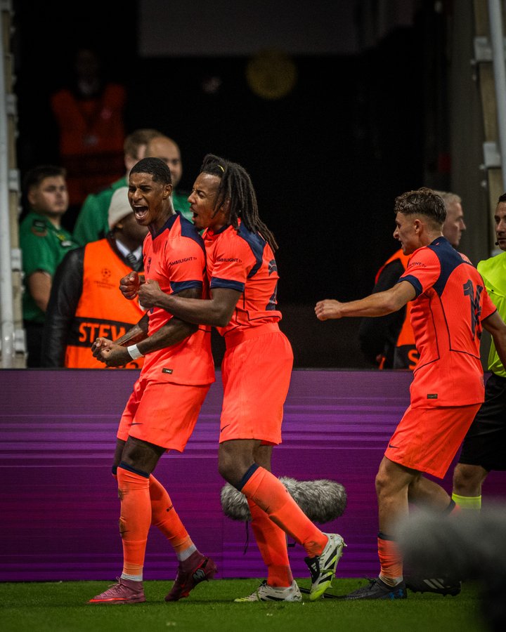 Marcus Rashford of Barcelona Celebrates (Photo Credit: FC Barcelona via X)