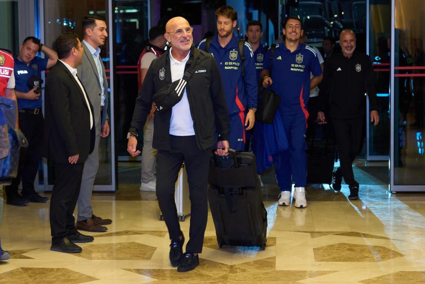 Spanish team touchdown in Turkey ahead of Sunday clash. (Credit: Spanish website)